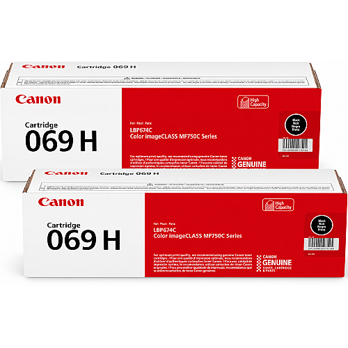 Canon Genuine 069 Black Toner Cartridges High Capacity Compatible with MF753Cdw, MF751Cdw, LBP674Cdw