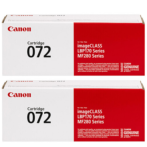Canon 072 Black Toner Cartridge 2-Pack Compatible with LBP172, MF284, MF287, MF289