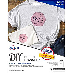Avery Inkjet Print Iron-on Transfer Paper (3271) Avery Inkjet Print Iron-on Transfer Paper (3271)
