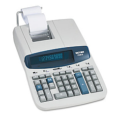 Victor 1530-6 Two-Color Ribbon Printing Calculator, Black/Red Print, 5 Lines/Sec