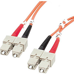 StarTech 2m Fiber Optic Cable - Multimode Duplex 62.5/125 - LSZH - SC/SC - OM1 - SC to SC Fiber Patch Cable (FIBSCSC2)