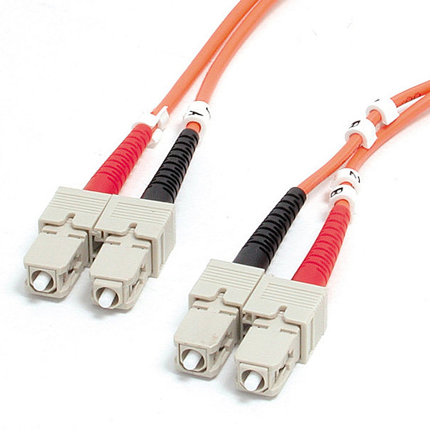 StarTech 1m Fiber Optic Cable - Multimode Duplex 62.5/125 - LSZH - SC/SC - OM1 - SC to SC Fiber Patch Cable (FIBSCSC1)