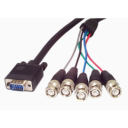 StarTech VGA Monitor cable - coax - HD-15 (M) - BNC (M) - 6 ft (VGABNC5)