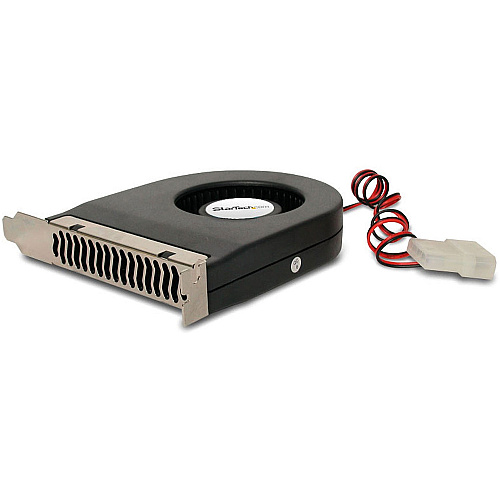 StarTech Expansion Slot Rear Exhaust Cooling Fan with LP4 Connector - PC Case Exhaust Fan/Video Card Cooler Fan - System fan kit (FANCASE)