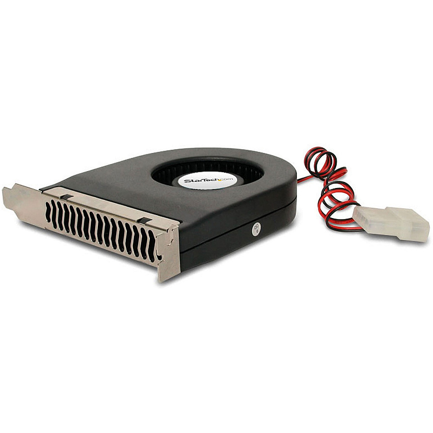 StarTech Expansion Slot Rear Exhaust Cooling Fan with LP4 Connector - PC Case Exhaust Fan/Video Card Cooler Fan - System fan kit (FANCASE)