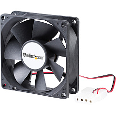 StarTech 80x25mm Dual Ball Bearing Computer Case Fan w/ LP4 Connector - System fan kit - 80 mm (FANBOX) StarTech 80x25mm Dual Ball Bearing Computer Case Fan w/ LP4 Connector - System fan kit - 80 mm (FANBOX)