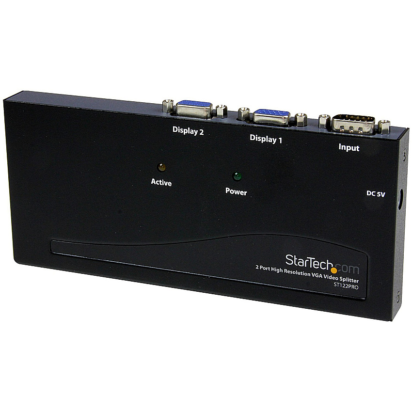 StarTech 2 Port High Resolution VGA Video Splitter - 350 MHz (ST122PRO)