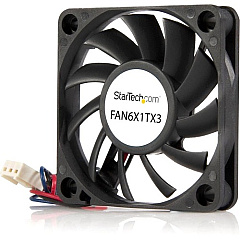 StarTech Replacement 60mm Ball Bearing CPU Case Fan - TX3 Connector - System fan kit - 60 mm (FAN6X1TX3) StarTech Replacement 60mm Ball Bearing CPU Case Fan - TX3 Connector - System fan kit - 60 mm (FAN6X1TX3)