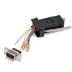 StarTech DB9 to RJ45 Modular Serial Adapter - Black (GC98FF) StarTech DB9 to RJ45 Modular Serial Adapter - Black (GC98FF)
