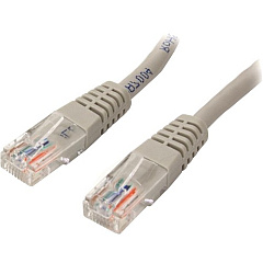 StarTech 25 ft Gray Molded Cat5e UTP Patch Cable (M45PATCH25GR)