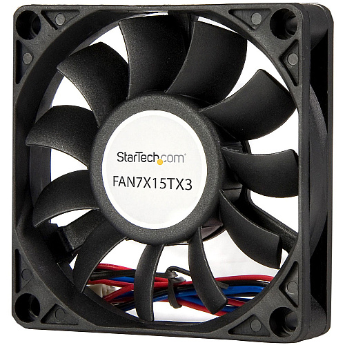 StarTech Replacement 70mm Ball Bearing CPU Case Fan - TX3 Connector - Case fan - 70 mm - black (FAN7X15TX3)