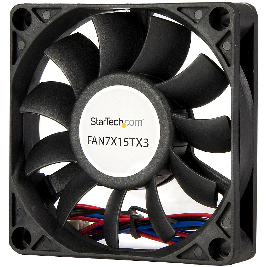 StarTech Replacement 70mm Ball Bearing CPU Case Fan - TX3 Connector - Case fan - 70 mm - black (FAN7X15TX3)
