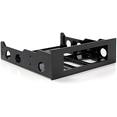 StarTech 3.5" to 5.25" Front Bay Mounting Bracket - Desktop Front Bay Adapter - Black (BRACKETFDBK)