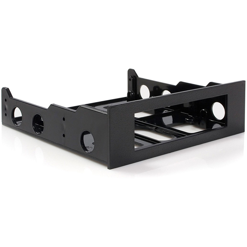 StarTech 3.5" to 5.25" Front Bay Mounting Bracket - Desktop Front Bay Adapter - Black (BRACKETFDBK)