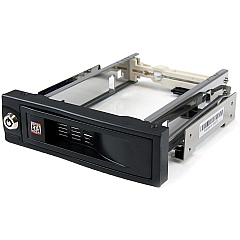 StarTech 5.25" Tray-Less SATA Hot-Swap Hard Drive Bay - Storage mobile rack - black (HSB100SATBK) StarTech 5.25" Tray-Less SATA Hot-Swap Hard Drive Bay - Storage mobile rack - black (HSB100SATBK)