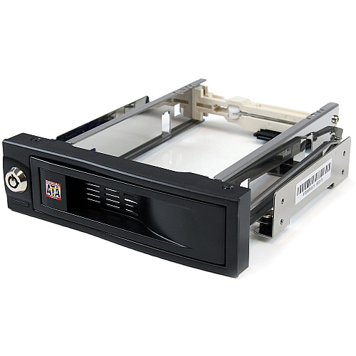 StarTech 5.25" Tray-Less SATA Hot-Swap Hard Drive Bay - Storage mobile rack - black (HSB100SATBK)