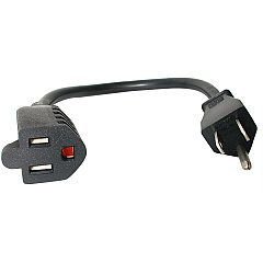 StarTech 1ft (0.3m) Short Extension Cord, NEMA5-15R to NEMA5-15P Black Extension Cord, 13A 125V, 16AWG, Computer Power Extension Cable (PAC101)