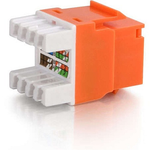C2G Cat5E RJ45 UTP Keystone Jack - Orange (03795)