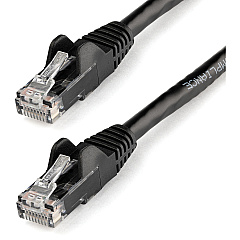 StarTech 10ft CAT6 Ethernet Cable - Black Snagless Gigabit - 100W PoE UTP 650MHz Category 6 Patch Cord UL Certified Wiring/TIA (N6PATCH10BK)