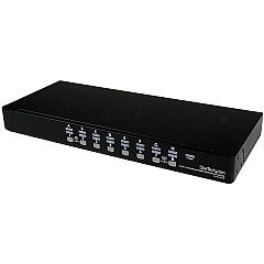 StarTech 16 Port 1U Rackmount USB PS/2 KVM Switch with OSD (SV1631DUSB)