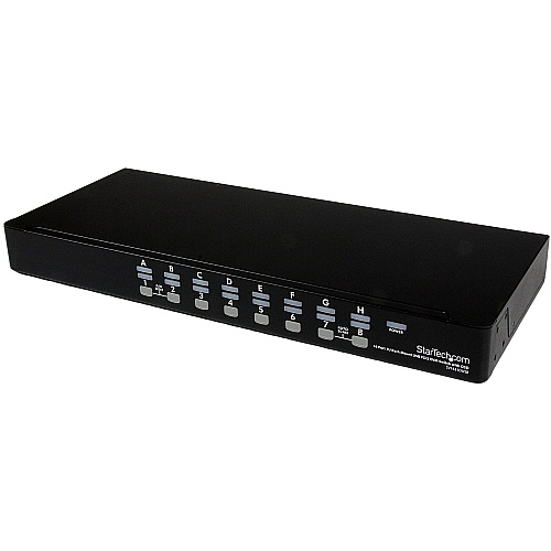 StarTech 16 Port 1U Rackmount USB PS/2 KVM Switch with OSD (SV1631DUSB)