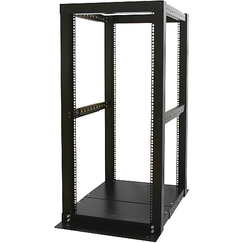 StarTech 25U Adjustable Depth 4 Post Open Frame Server Rack Cabinet (4POSTRACK25)
