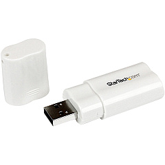 StarTech USB 2.0 to Audio Adapter - Sound card - stereo - Hi-Speed USB (ICUSBAUDIO)