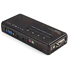 StarTech SV411KUSB - KVM / audio switch - USB - 4 ports - 1 local user StarTech SV411KUSB - KVM / audio switch - USB - 4 ports - 1 local user