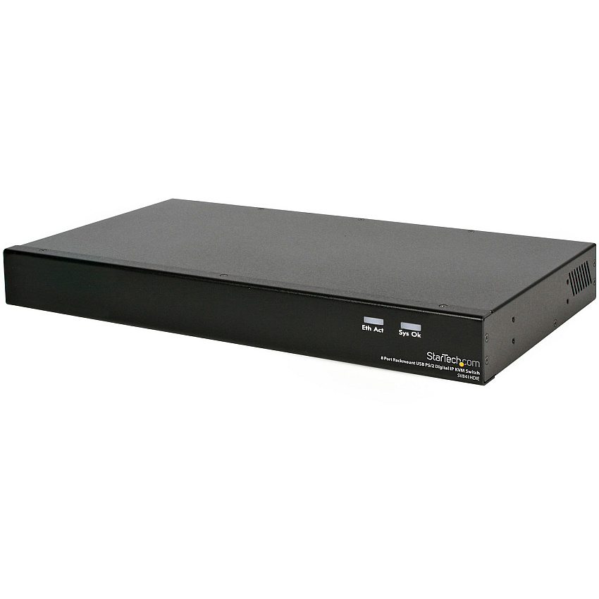 StarTech 8 Port Rackmount USB PS/2 Digital IP KVM Switch (SV841HDIE)