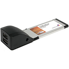 StarTech 2 Port ExpressCard Laptop USB 2.0 Adapter Card (EC230USB)