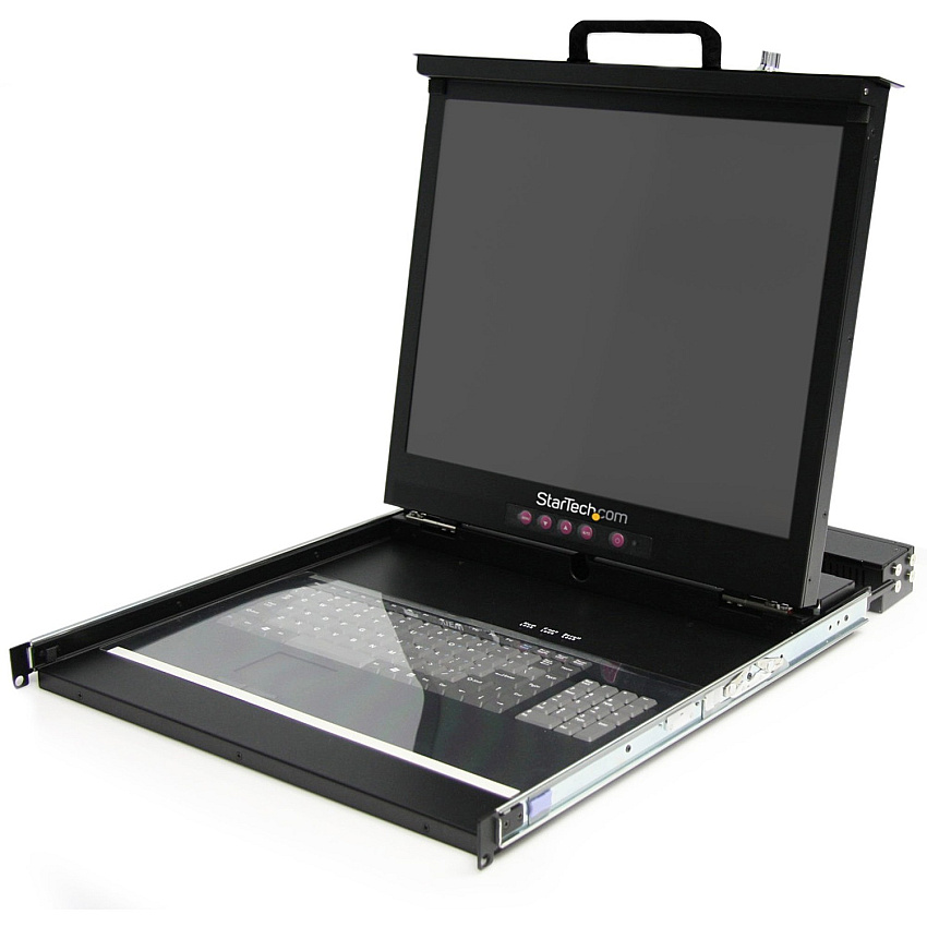 StarTech 1U 19" Rackmount LCD Rack Console w/ 16 Port KVM (RACKCONS1916)