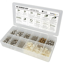 StarTech Deluxe Assortment PC Screw Kit - Screw Nuts and Standoffs - Assortment Of 12 Common PC Case Screws - Screw kit StarTech Deluxe Assortment PC Screw Kit - Screw Nuts and Standoffs - Assortment Of 12 Common PC Case Screws - Screw kit