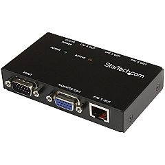 StarTech 4 Port VGA Over CAT5 Video Extender - 450ft (150m) (ST1214T) StarTech 4 Port VGA Over CAT5 Video Extender - 450ft (150m) (ST1214T)