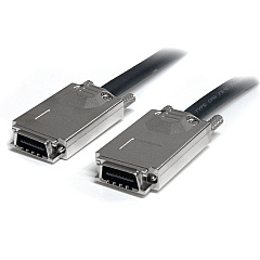StarTech 100cm Serial Attached SCSI SAS Cable - SFF-8470 to SFF-8470 - erial Attached SCSI (SAS) external cable - 4-Lane - 4x InfiniBand - 4x InfiniBand (SAS7070S100)