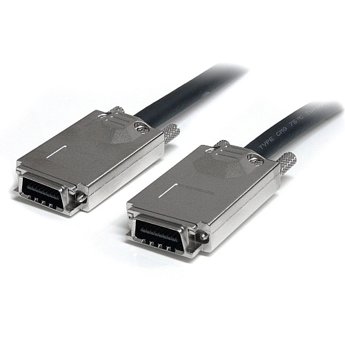 StarTech 100cm Serial Attached SCSI SAS Cable - SFF-8470 to SFF-8470 - erial Attached SCSI (SAS) external cable - 4-Lane - 4x InfiniBand - 4x InfiniBand (SAS7070S100)