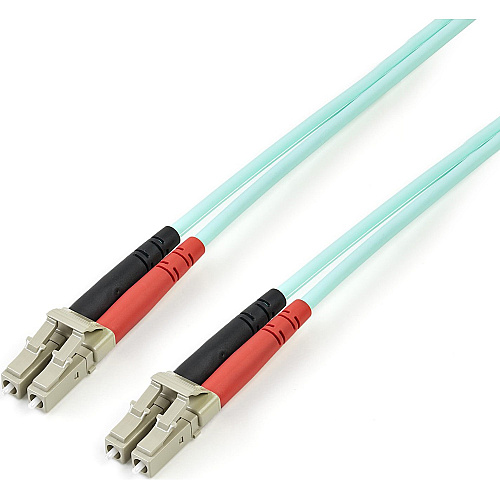 StarTech 2m Fiber Optic Cable - 10 Gb Aqua - Multimode Duplex 50/125 - LSZH - LC/LC - OM3 - LC to LC Fiber Patch Cable (A50FBLCLC2)
