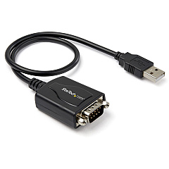 StarTech USB to Serial Adapter - 1 Port - COM Port Retention - Texas Instruments TIUSB3410 - USB to RS232 Adapter Cable (ICUSB2321X)