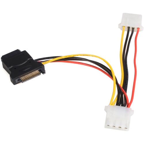 StarTech SATA to LP4 Power Cable Adapter with 2 Additional LP4 (LP4SATAFM2L)