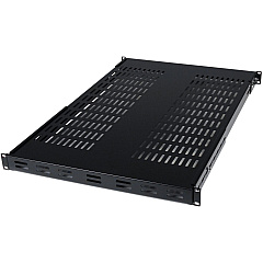 StarTech 1U Adjustable Mounting Depth Vented Rack Mount Shelf - 175lbs / 80kg (ADJSHELF)