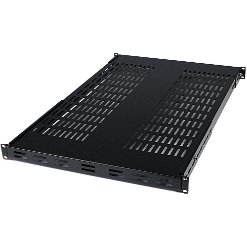 StarTech 1U Adjustable Mounting Depth Vented Rack Mount Shelf - 175lbs / 80kg (ADJSHELF)