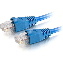 C2G 14ft Cat5e Snagless Unshielded (UTP) Network Patch Cable (USA-Made) - Blue (22825) C2G 14ft Cat5e Snagless Unshielded (UTP) Network Patch Cable (USA-Made) - Blue (22825)