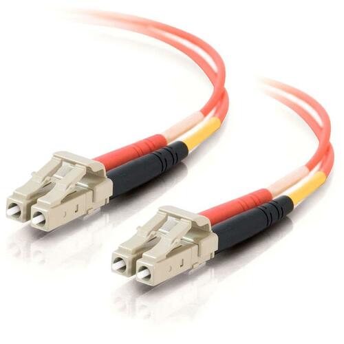 C2G-3m LC-LC 62.5/125 OM1 Duplex Multimode PVC Fiber Optic Cable (LSZH) - Orange (36433)