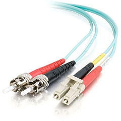 C2G 1m LC-ST 10Gb 50/125 Duplex Multimode OM3 Fiber Cable - Aqua - 3ft (36121) C2G 1m LC-ST 10Gb 50/125 Duplex Multimode OM3 Fiber Cable - Aqua - 3ft (36121)