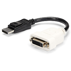 StarTech DisplayPort to DVI Adapter, DisplayPort to DVI-D Adapter/Video Converter 1080p, DP 1.2 to DVI Monitor, Latching DP Connector (DP2DVI) StarTech DisplayPort to DVI Adapter, DisplayPort to DVI-D Adapter/Video Converter 1080p, DP 1.2 to DVI Monitor, Latching DP Connector (DP2DVI)