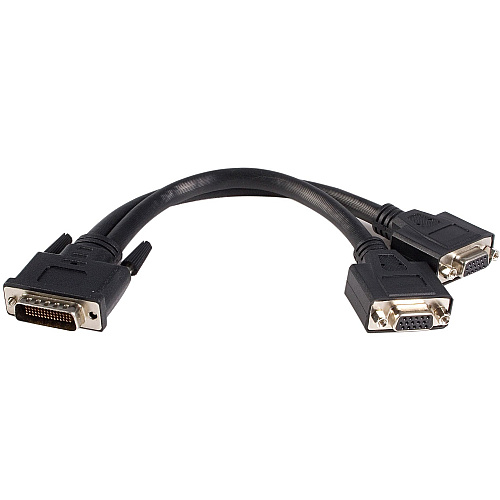 StarTech LFH 59 Male to Dual Female VGA DMS 59 Cable (DMSVGAVGA1)