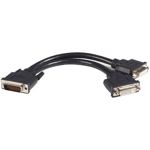 StarTech LFH 59 Male to Dual Female DVI I DMS 59 Cable (DMSDVIDVI1)