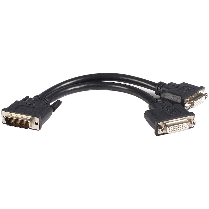 StarTech LFH 59 Male to Dual Female DVI I DMS 59 Cable (DMSDVIDVI1)