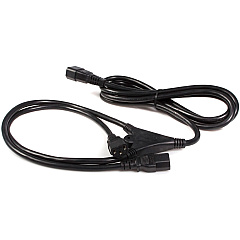 StarTech 10ft (3m) Power Extension Cord Splitter, C14 to 2x C13, 13A 250V, 16AWG, Computer Power Cord Extension, Power Extension Cable (PXT100Y)