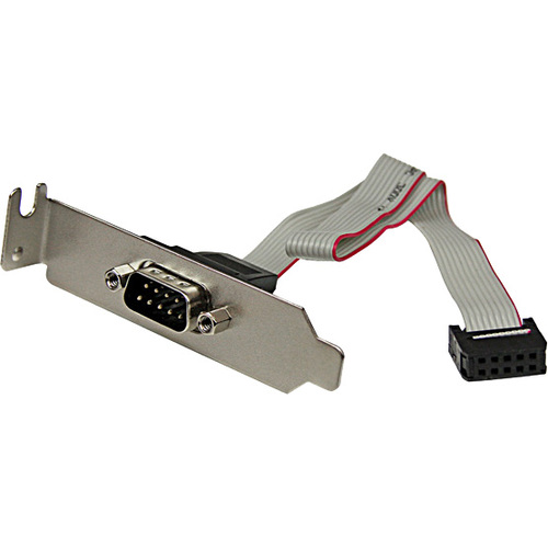 StarTech 9 Pin Serial Male to 10 Pin Motherboard Header LP Slot Plate (PLATE9MLP)