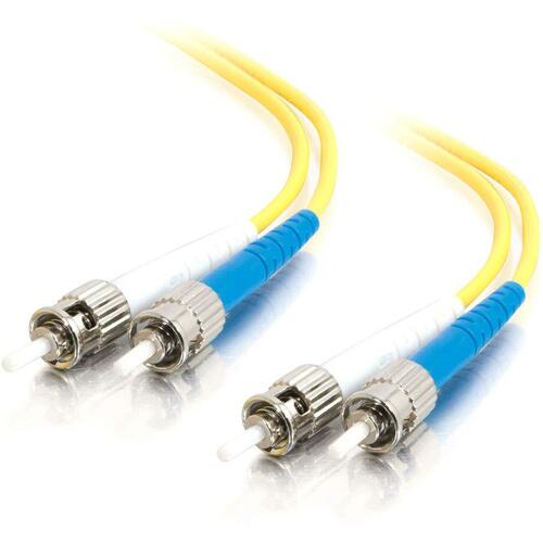 C2G-4m ST-ST 9/125 OS1 Duplex Singlemode PVC Fiber Optic Cable - Yellow (37454)